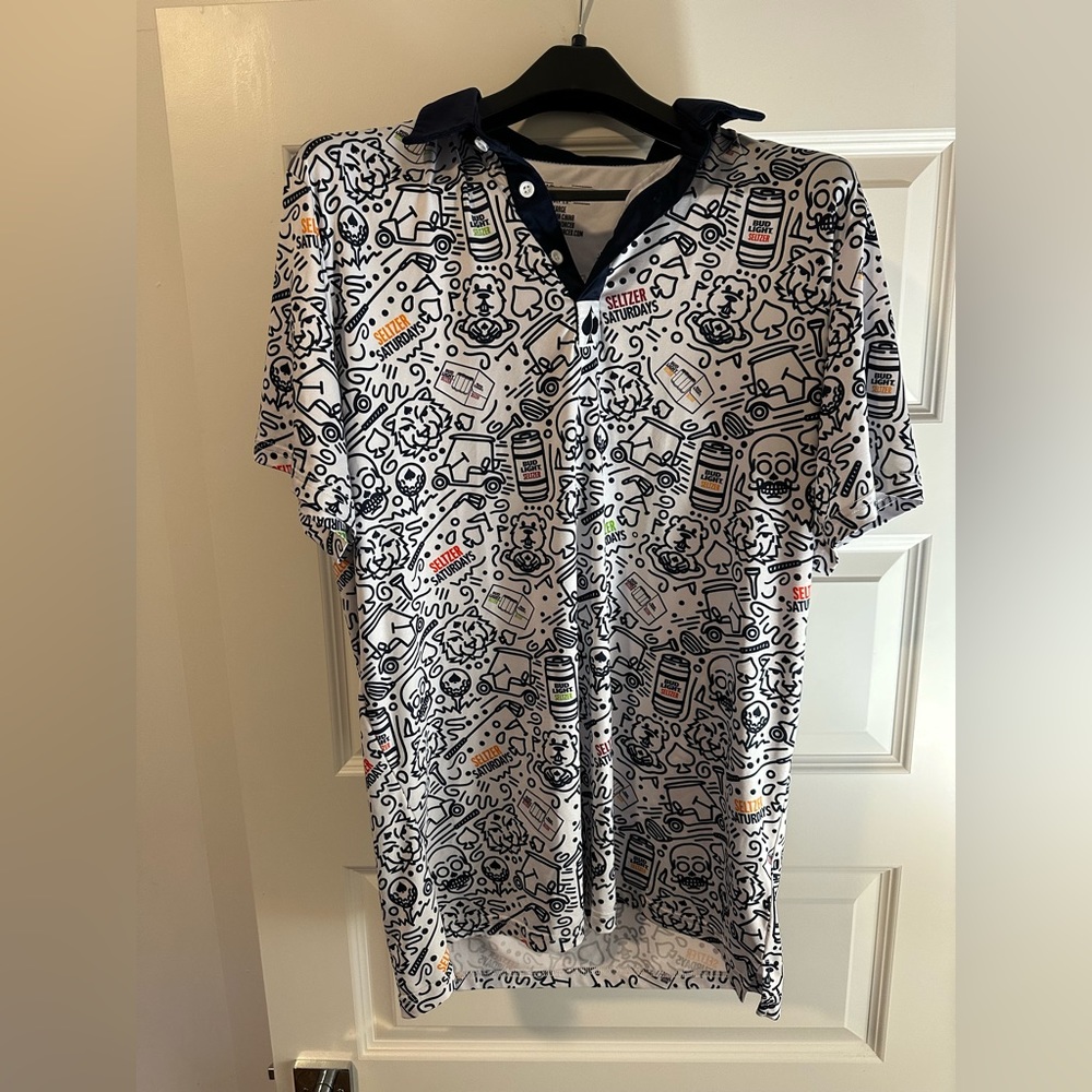 Pins and Aces Bud light Golf Polo
